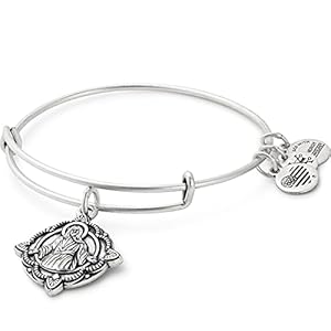 Alex-and-Ani-Divine-Guides-Expandable-Bangle-Bracelet-for-Women-Jesus-Engraved-Charm-Rafaelian-Finish-2-to-35-in Alex and Ani Divine Guides Expandable Bangle Bracelet for Women, Jesus Engraved Charm, Rafaelian Silver Finish, 2 to 3.5 in
