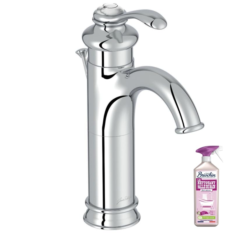 Mitigeur lavabo haut Jacob Delafon Fairfax robinet de salle de bain et nettoyant Briochin