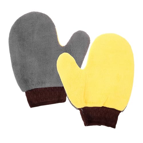 GETAJGHSD 2 Guantes De Felpa para Camión, Guantes De Lavado, Quitapolvo para El Detallado del Coche, Guantes para Lavar El Coche, Guantes De Lavado, Manoplas para Lavar El Coche, Manoplas