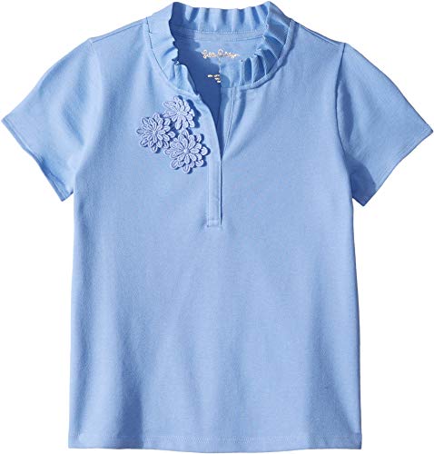 Lilly Pulitzer Kids Girl's Thierry Polo (Toddler/Little Kids/Big Kids) Blue Hyacinth XL (12-14 Big Kids)