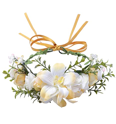 Couronnes de fleurs pour femme - Jaune titane Cover