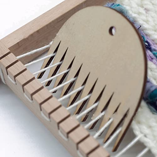 Weaving Comb,11 Teeth Tapestry Weaving Comb Wood Loom Comb Wooden Weaving Comb Tapestry Weaving Loom Comb Tool Diy Braided Accessories #TOP2