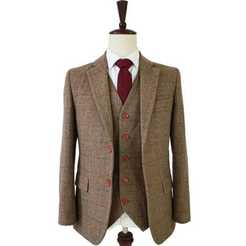 Blazer de costume à chevrons pour hommes veste chic Kromoc - 4