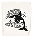 Vendax Fuck Sea World Beige Sac de Sport à Cordon Drawstring Gym Bag Backpack