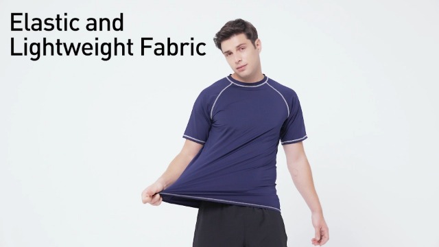 Maglia UV Uomo Maniche Lunghe - Top Surf E Nuoto Compressione Asciugatura Rapida - Foto 10