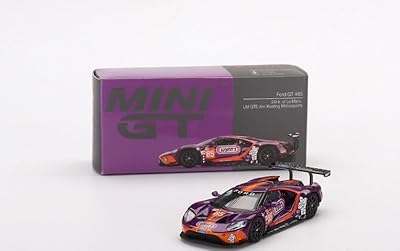 True Scale Miniatures Model Car Compatible with Ford GT #85 2019 24Hr. of Le Mans LM GTE-Am Keating Motorsports1/64 Diecast Model Car MGT00438