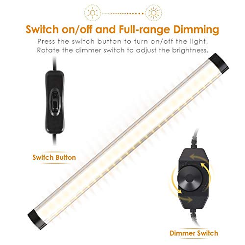 Albrillo LED Under Cabinet Lighting, Dimmable Under Counter Lighting, 2000lm Daylight White LED Strip Lights for Kitchen Shelf Cupboard, 6 Pack - Thumbnail 2