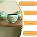 Ceramic Coffee Cups, Egg cup, Chinese Traditional Handmade Porcelain, High-temperature Underglaze, Tea Cups, Gift for Friends, Girlfriend, Colleagues, Supervisor, Family.(little red dog)