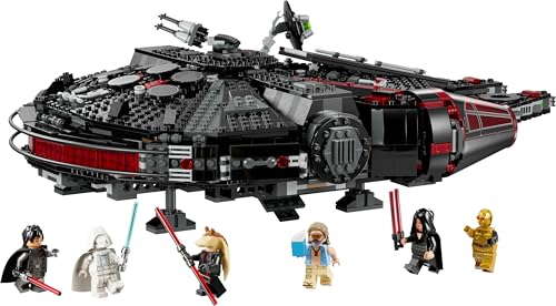 Star Wars 75389 Dark Falcon - Astronave Giocattolo da Costruire - Set per il Gioco e per l'Esposizione con Shooter, Cannoni e 6 Minifigure Incluso C-3PO - Regalo per Bambini e Fan da 10 Anni - Lego - Immagine 10