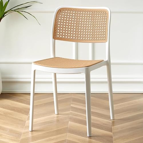Image of INNOWIN Mirra Chair for Cafeteria | Accent Chair for Living Room Home, Bedroom, Cafe and Hotels | Without Arm | 3- Year Warranty | Plastic | White | Pack of 1