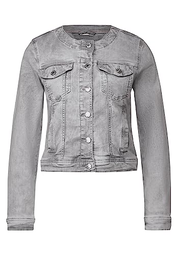 Street One Damen Graue Jeansjacke