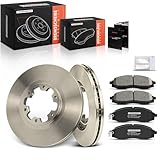 Frankberg 2x Bremsscheiben + 4x Bremsbeläge Vorderachse mit Bremsenschmiermittel Kompatibel mit Navara D22 2001-2004 Pathfinder II R50 2001-2001 Pick-up D22 1998-2012 Replace# 41060VK190