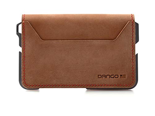Dango D01 Dapper Bifold Edc Wallet - Made In Usa - Genuine Leather, Slim, Minimalist, Metal, Rfid Blocking #TOP1