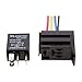 ESUPPORT Car Heavy Duty Relay Switch 12V 30A SPDT 5Pin Wire Socket Plug Harness Waterproof Electrical Automotive Pack of 5