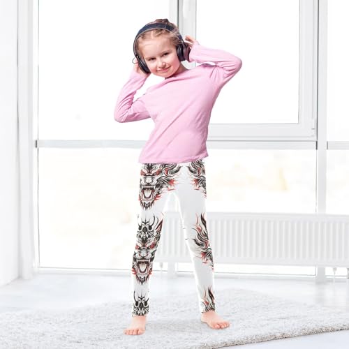 Girls Leggings Dragon Face Roaring Toddler Girls Clothes Leggings for Girls Toddler Girls Leggings 3-4T4