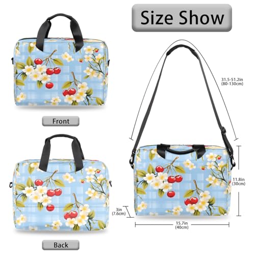 Maletín delgado para laptop 16 pulgadas con diseño floral miniatura 5