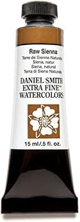 DANIEL SMITH Extra Fine Watercolor 15ml Paint Tube, Raw Sienna (284600096), 0.5 Fl Oz (Pack of 1)