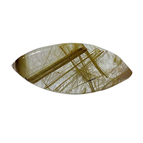 Quartz Rutile Jaune marquise pierre naturelle pour remplacer une gemme perdue sur vos bijoux