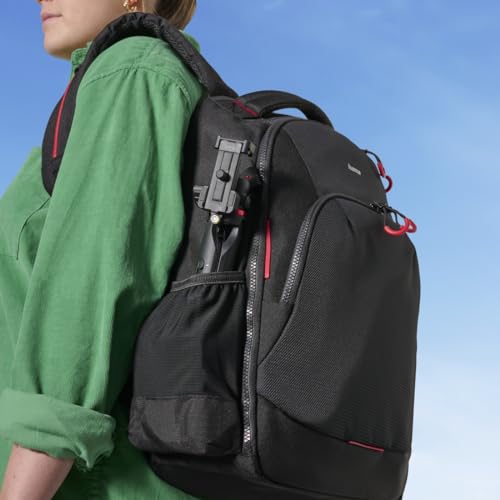 Hama Handy Stativ und Kamerastativ (Reisestativ mit Handyhalterung, Tischstativ mit Kugelkopf, h&ouml;henverstellbares Mini-Stativ bis max. 19 cm, aus Aluminium und nylonverst&auml;rktem Kunststoff) schwarz