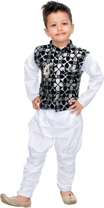 FTC FASHIONS Cotton Kurta Pajam Set for Boys Kurta Pajama with Modi Jacket Set