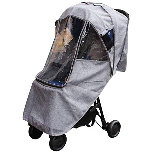 Zidao Universal Rain Cover pour Buggies Rain Cover Poussettes Poussettes Couverture de Pluie Rain Cover Baby Bonne Circulation de l'air Baignoires,Gris Cover