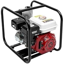 Water Transfer Pump,4 Stroke Gas Powered Water Pump, Single Cylinder, Air-Cooled Gasoline Engine Watery Pumps with Funnel & Filter,7.5 Hp 5.5 Kw Gasoline Powered Watery Transfer Pumps