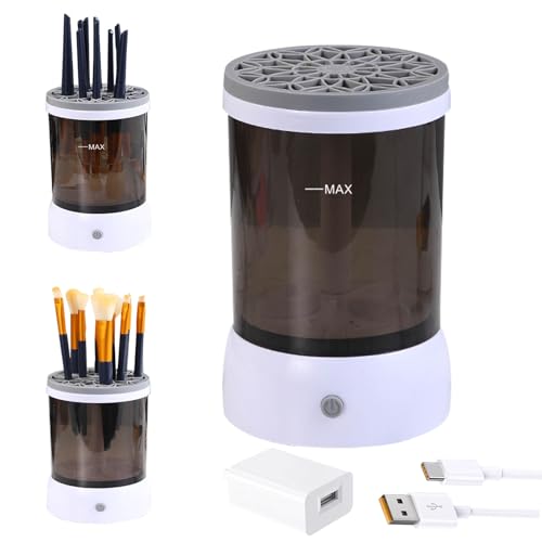 Makeup Brush Cleaner Electric, Upgrade Automatic Spinning Makeup Brush Cleaner,Make Up Cleaner Machine, Silent Makeup Brush Washer Great Gifts for Women