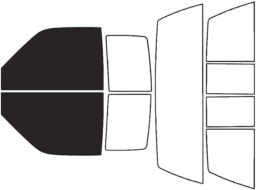 Rvinyl Window Tint Kit Compatible with GMC Sierra 1993-1999 2 Door - Black 20% - Single Ply No Bubble Film - Do it Yourself Vehicle Front Precut Kit