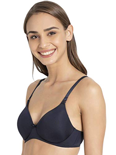 Image of Jockey 1819 Women's Wirefree Padded Microfiber Nylon Elastane Stretch Full Coverage Multiway Styling T-Shirt Bra with Magic Under