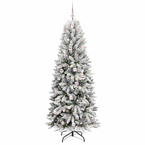 Árbol de Navidad de 210 cm con luces artificial para celebraciones y hogar GeenYuu 3