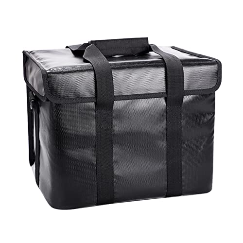 Dioche Fireproof Document Box, Portable Fireproof Bag Fireproof Cash Box with adjustable shoulder strap for better storage and carrying
