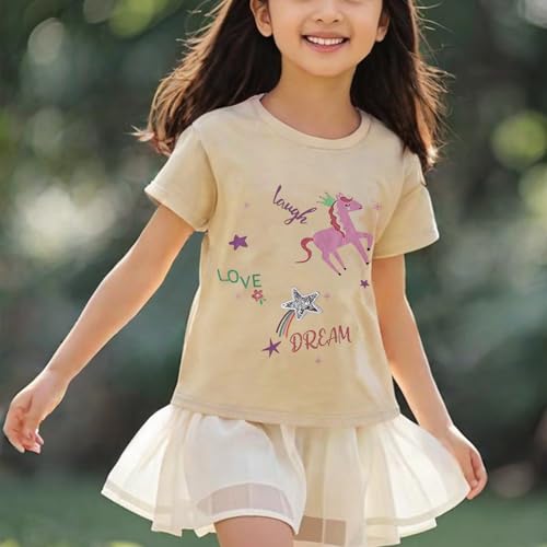 Image of Toddler Girl Short Sleeve Shirt Love Heart Top Girls 4th of July Shirts