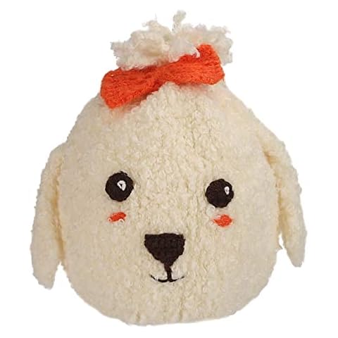 Cheerful Mario 1-4 T Toddlers Winter Hat with Novelty Cute Animal Pattern Warm Earflap Beanie Hat for Baby Boys Girls Funny Gift Beige Dog Cover