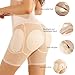 Irisnaya Women Shapewear Control Panties Body Shaper Butt Lifter Padded Hip Enhancer Seamless Underwear Hi- Waist Short (X-Large, Beige)