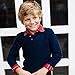 Hope & Henry Boys' Organic Long Sleeve Textured Shawl Collar Sweater, X-Small, Navy Glen Plaid Texture