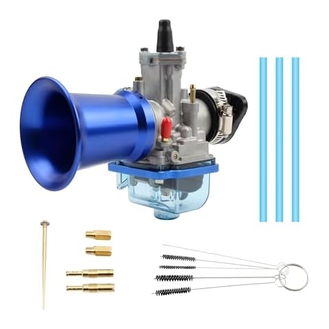 PowerMotor PWK 30mm Carburetor,Mortorcycle Universal Racing Carburetor Intake Pipe Kit For 100cc-150cc 2T 4T Engine Scooter Motocross ATV Quad Pit Bike Cover