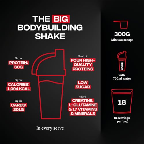 Reflex Nutrition Instant Mass Heavyweight - Mass Gainer - Over 1000 Kcal per Serving, 60g Protein, Creatine - High Calorie Post Workout or Before Bed Protein Shake (Strawberries & Cream, 5.4 kg) - Image 4