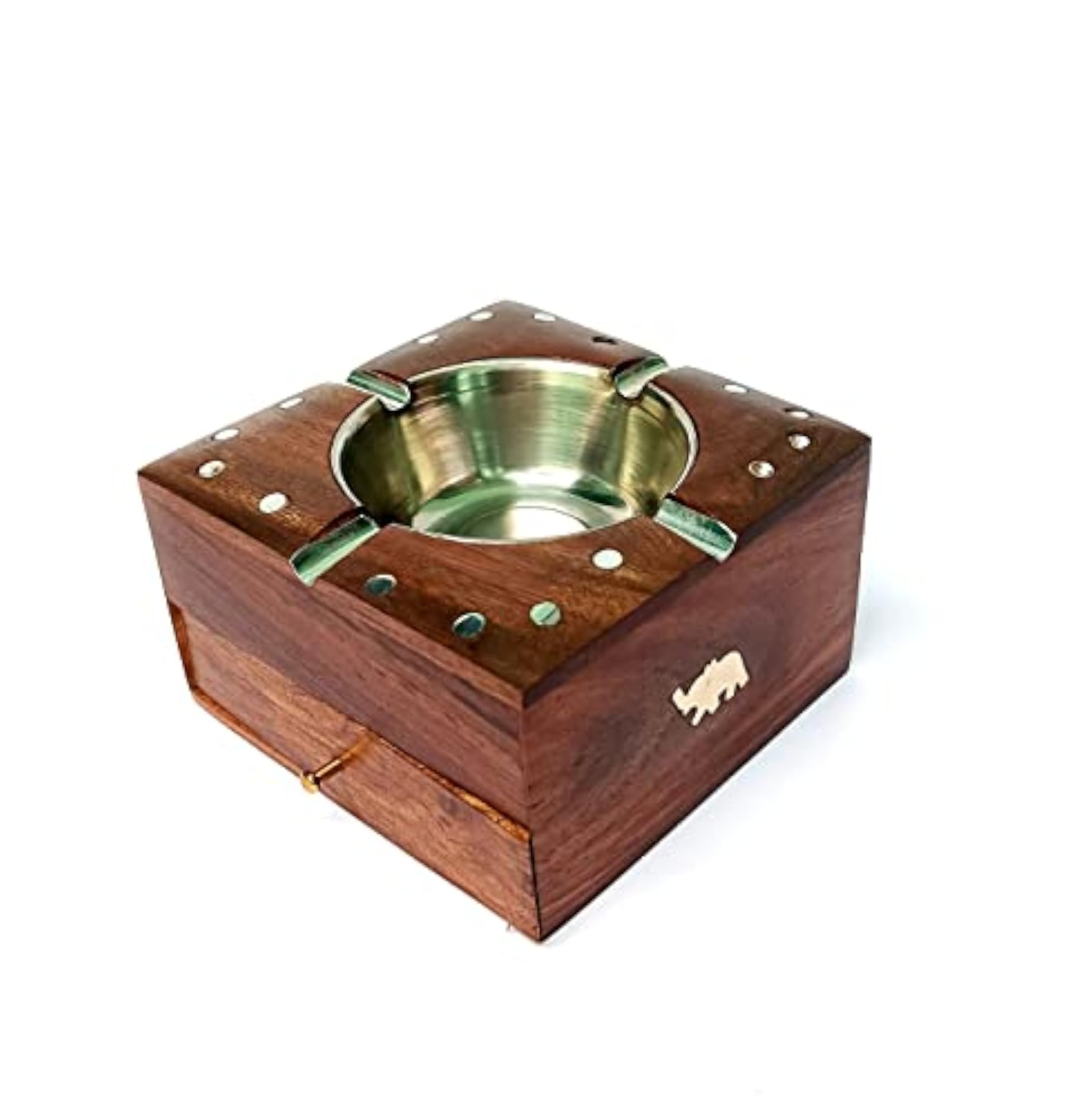 Elegant Metal Ashtray for Cigarettes & Cigars