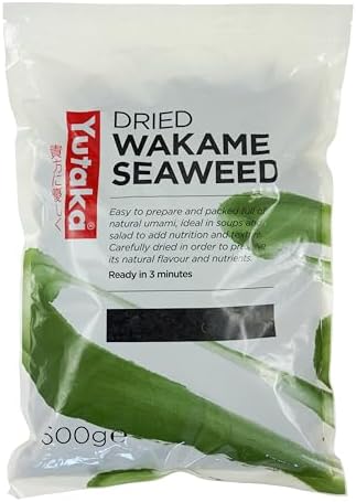 Yutaka Dried Wakame Seaweed 500 g | Bulk Premium Japanese Sea Vegetable for Soups, Salads & Cooking