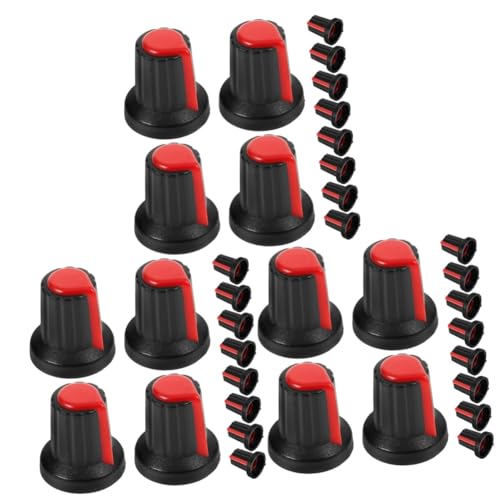 GOOHOCHY 3sets Rotary Knob Set for Equipment Volume Control Potentiometer Knobs for Instruments and Machines Easy to Install 20pcs*3