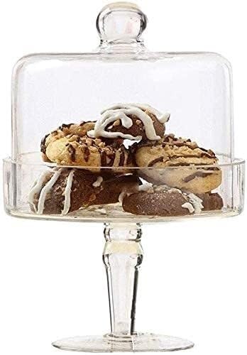 Plateau et support à gâteau en verre avec couvercle dôme pour assiette à pain de restaurant