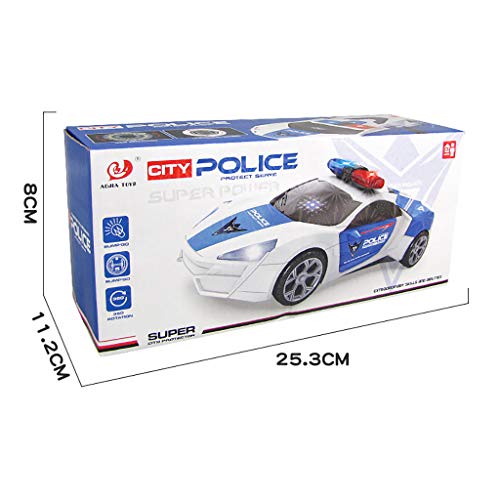 Ranoff New Cool Car Flashing LED Light Music Sound Electric Toy Cars Kids Children Gift Toy (Multicolor)