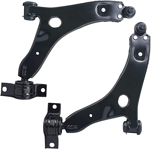 Image of Detroit Axle - 8pc Front End Suspension Kit for 2006-2007 Ford Focus [Built After 12 /5 /05], 2 Lower Control Arms w /Ball Joints, 4 Inner & Outer Tie Rods, 2 Sway Bar Links Replacementt