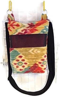 Bonding and Carrying Bag for Sugar Gliders or Other Small Pets - in Red Tone Aztec Print