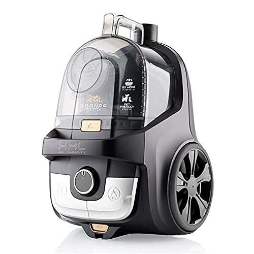 ETA Beutelloser Staubsauger Grande Animal I 850W I 2X HEPA-Filter I 3.2l Volumen I Einzigartiger DermoPet-Aufsatz für Tierfelle und Tierhaare I Bodenstaubsauger