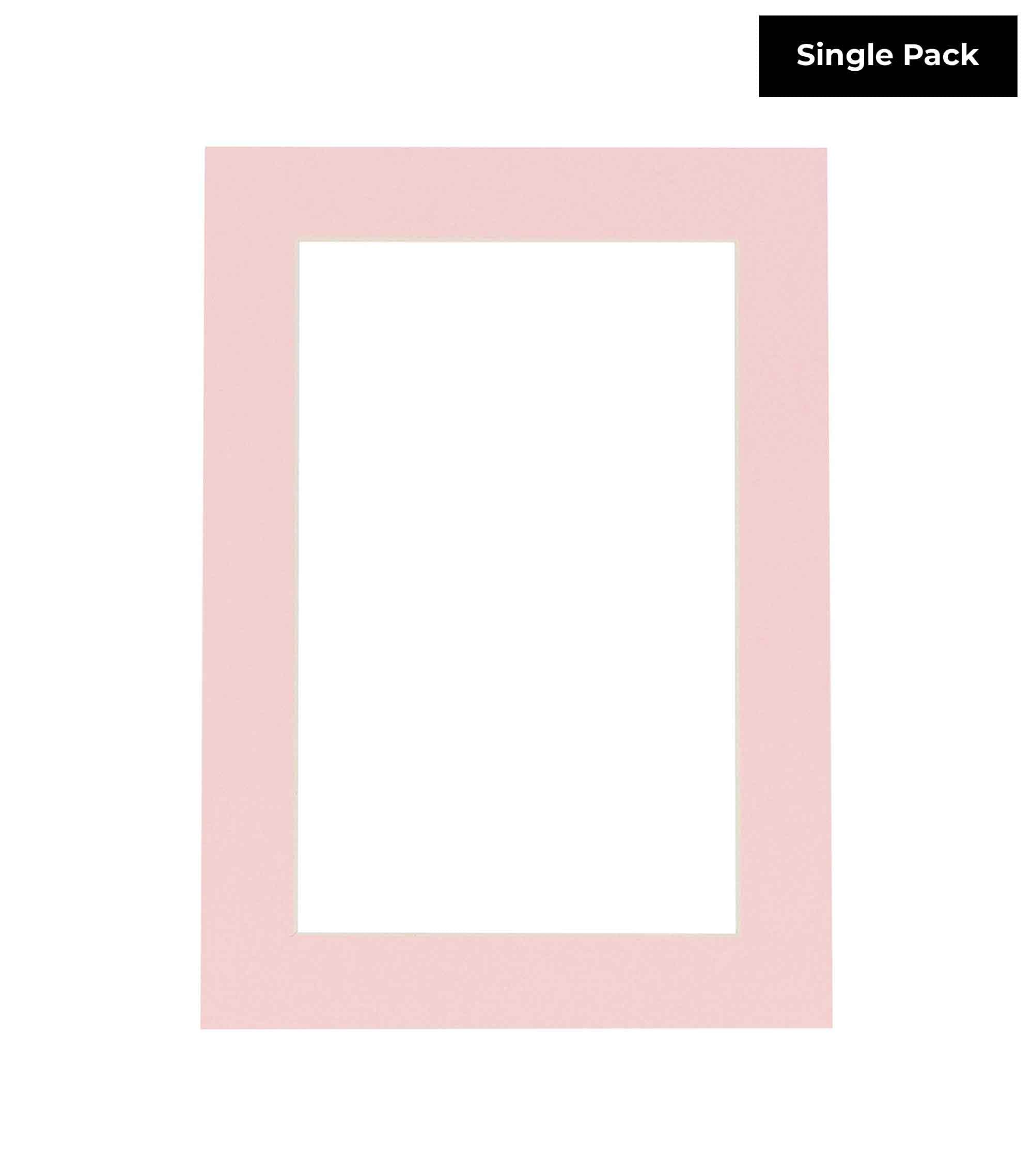 20x28 Mat Bevel Cut for 16x24 Photos - Acid Free Soft Pink Precut Matboard - For Pictures, Photos, Framing - 4-ply Thickness