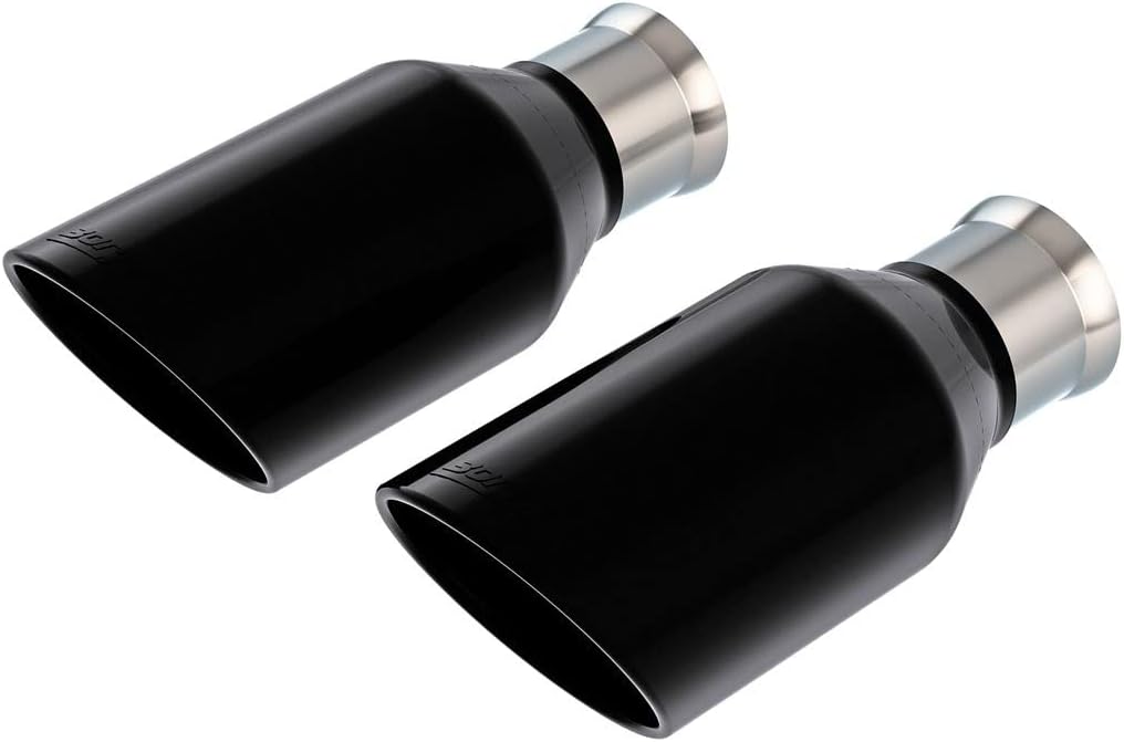 BORLA 60718 Perfromance Exhaust Tip Kit for 2021-2024 Ram 1500 TRX 6.2L V8 Automatic Transmission 4 Wheel Drive Crew Cab With Short Bed (5' 7") 141.5" Wheelbase 4 Door. Black Chrome On T-304 SS.