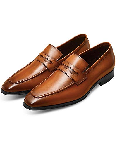 Men's Dress Shoes Slip-On Loafers Leather Business Formal Shoes3