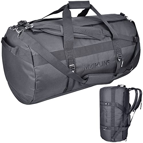 XXXL,138L Extra Large Duffle Bag Backpack-Smell Proof-Water Resistant, Sport Gym Overnight Weekender Bag,Travel Duffel Bag With Carbon Lining (Black, Extra Large) (Black)