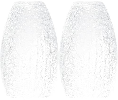 GO&SO 2 Pack Oval Clear Crackle Glass Lamp Shade Replacement,4